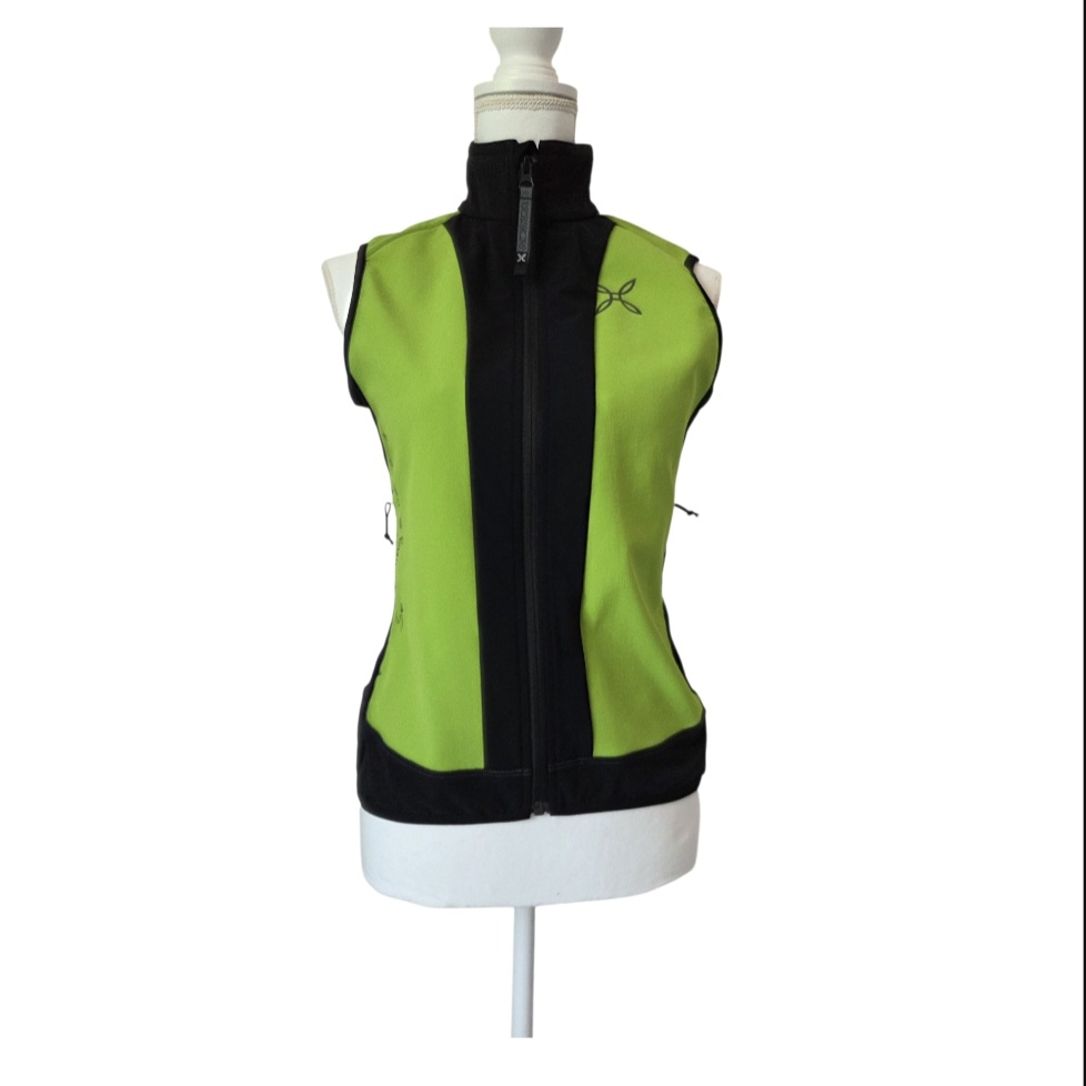Montura,Women's Green And Black Sleeveless Jacket.
